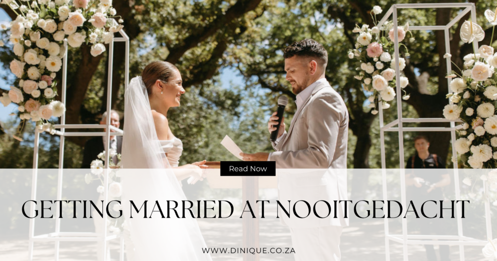 getting married at Nooitgedacht in cape town